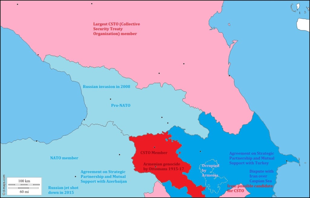 History and military ties in the Caucasus region